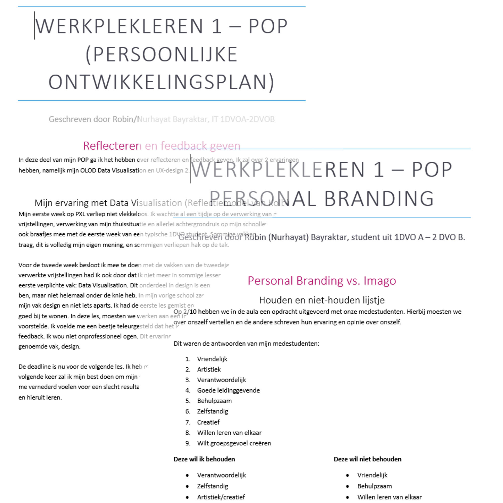 A collage of all my WPL1 papers.